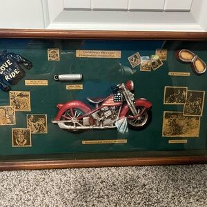 Harley-Davidson shadow box